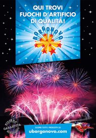 Poster per rivenditori fuochi d'artificio Borgonovo